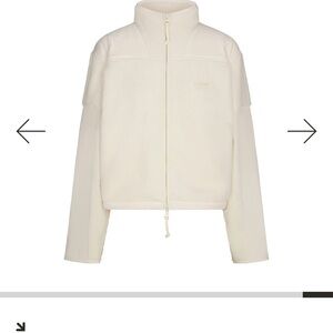SKIMS Cream Teddy Jacket